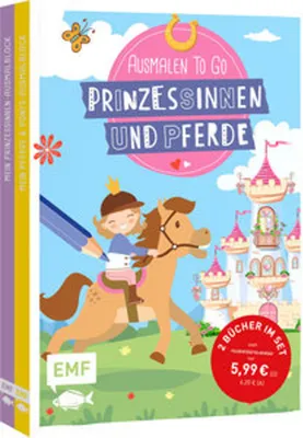 Image de Coloriage à emporter : Princesses et chevaux