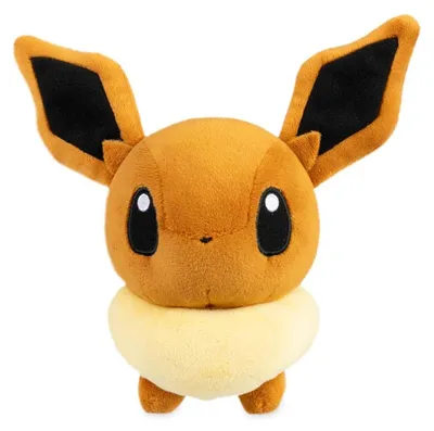 Produktbild von Pokémon Center Evoli (Eevee) Pokémon-Plüschpuppe – 18 cm