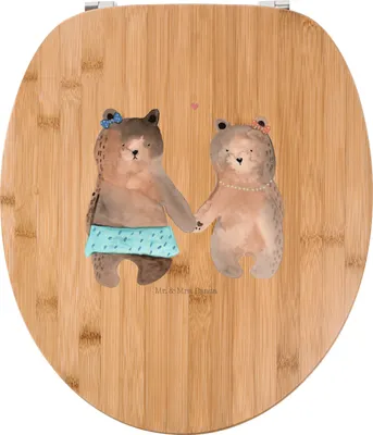 Produktbild von Mr. & Mrs. Panda WC Brille Bär Freundin - Transparent - Geschenk, WC-Sitz, Beste Freund Liebe Liebesbeweis Verliebt Kumpel Kumpeliene, klo deckel, Teddy, Toilettendeckel