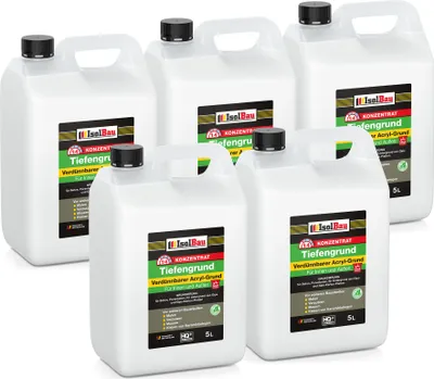 Produktbild von IsolBau Tiefengrund 25 L Konzentrat 1:4 Verdünnbar Tiefgrund LF Haftgrund Wand Boden