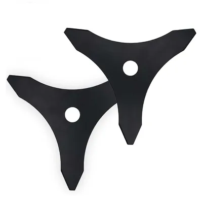 Immagine prodotto di Omgoods - Lame per tosaerba - 2 pezzi, con tre denti, per tosaerba