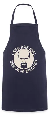 Produktbild von Spreadshirt Stromberg Lass Das Mal Den Papa Machen Kochschürze, One size, Navy