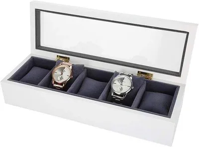 Produktbild von Famanu Uhrenbox mit transparenter Abdeckung - für Uhren und Schmuck