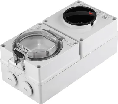 Zdjęcie produktu dla Wodoodporny adapter do montażu w gnieździe ściennym IP66 - podstawa z przełącznikiem (wtyczka GB)