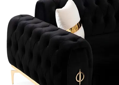 Produktbild von Stilvolle Chesterfield Couchgarnitur Edelstahl Möbel Sofas Sessel Couch Set