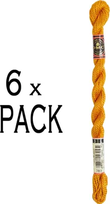 Immagine prodotto di 6x filato perline DMC misura 3, 15 m, 115A/3-783, PU