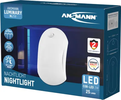Produktbild von ANSMANN LED Nachtlicht mit Dämmerungssensor & Bewegungsmelder - LED Leuchte