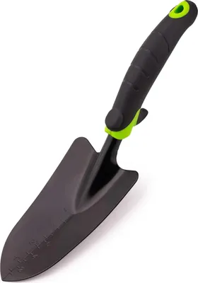 Produktbild von Stahlblumentopf für Pflanzen und Umpflanzen - Pflanzenschaufel mit rutschfestem Griff - Gartenschaufel (8 cm Arbeitsbreite)