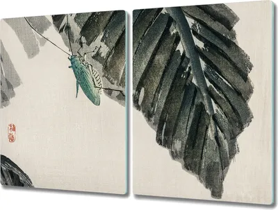 Produktbild von Coloray Hackbrett Herdabdeckplatte 2x40x52 cm Küchenbrett Kochplattenabdeckung Schneidebrett - Asiatische Insekten Liste