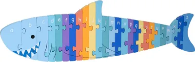 Produktbild von Orange Tree Toys Holzpuzzle Alphabet - Hai 5060541943018