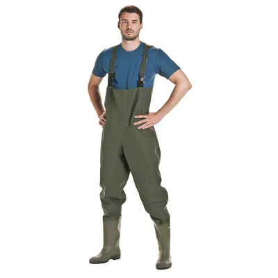 Produktbild von Elka Wathose kombiniert mit Dunlopstiefel, ohne Schutzkappe 001-olive Größe 43