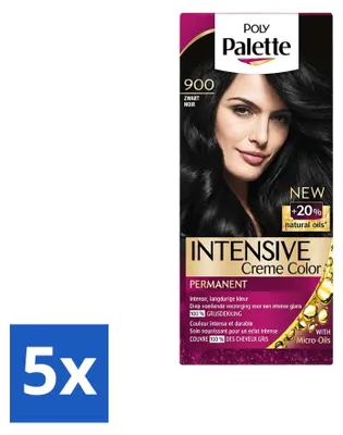 Imagen del producto de 5 tintes para el cabello Poly Palette, color 900 (), 115 ml cada uno. Paquete económico de 5 unidades