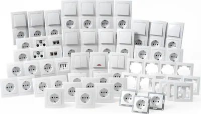 Produktbild von Schalter und Steckdosen-Set McPower Flair Komplett 100-teilig weiß