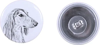 Produktbild von Saluki, Persischer Windhund I - einzigartige Hund-Ohrringe, Ihr Haustier als Schlüsselanhänger, Eigenmarke Art-Dog