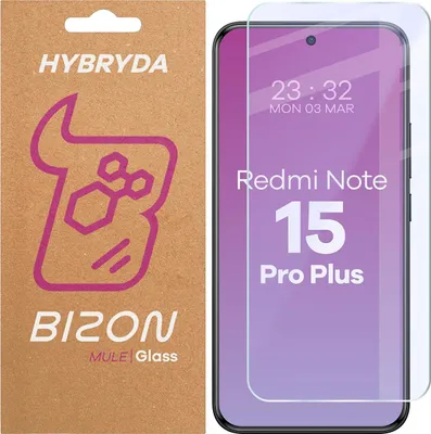 Produktbild von Flexibles Hybridglas für Xiaomi Redmi Note 15 Pro Plus 5G, Bizon Glass Mule