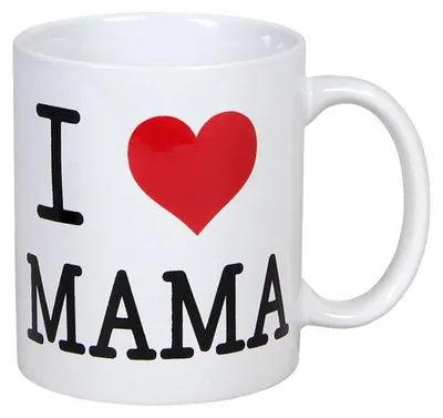 Produktbild von Kaffeebecher oder Tasse - Ich liebe Mama - 280 ml - Geschenk zum Muttertag