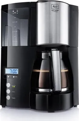 Immagine prodotto di Macchina da caffè con filtro programmabile Melitta Optima Timer, 1 litro, 850 W, 8-12 tazze, decalcificazione automatica