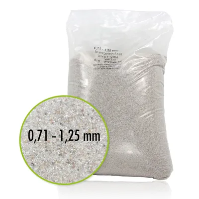 Produktbild von 25 kg Premium Quarzsand Filtersand 0,71 - 1,25 mm
