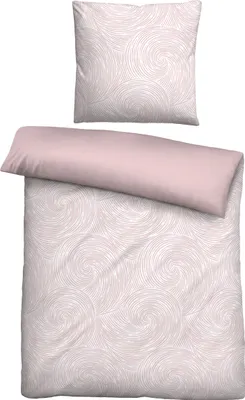 Produktbild von biberna Lyocell Bettwäsche 0474495 STRUDEL color: rose, size: 1x 135x200 cm + 1x 80x80 cm