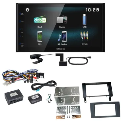 Produktbild von Kenwood DMX-125DAB Bluetooth USB Digitalradio Einbauset für Mercedes SLK R171