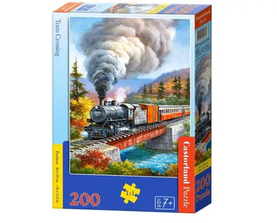 Obrázek produktu pro Castorland B-222070, 200 kusů, Vláček, 7 rok/roky