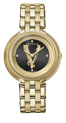 Produktbild von Versace VE2CA0723 Thea schwarz gold Edelstahl Armband Uhr Damen NEU