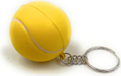 Produktbild von Onwomania Schlüsselanhänger - Tennis Tennisball Sport -  Glücksbringer ideal als Geschenk