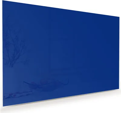 Produktbild von Glasbild 90x60cm in XXL für Wohnzimmer, Schlafzimmer Motiv Königsblauer Hintergrund I