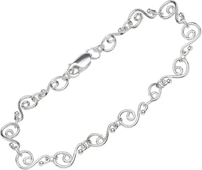 Produktbild von Armband 925 Sterling Silber 19cm Designer Kette Damen designer Anker Armkette