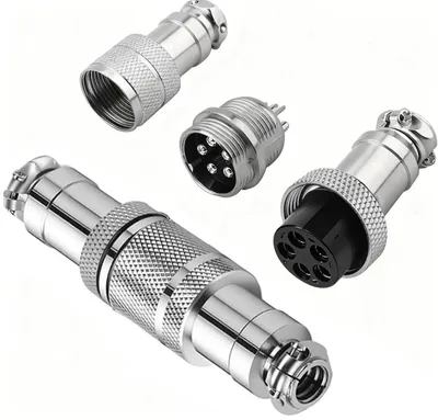 GX16 5-polige Luftfahrtstecker, 16 mm, 2 Stück, Lötanschluss