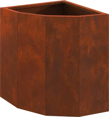 Produktbild von vidaXL Eckpflanzer Rostig 30 x 30 x 35 cm Wetterfeststahl