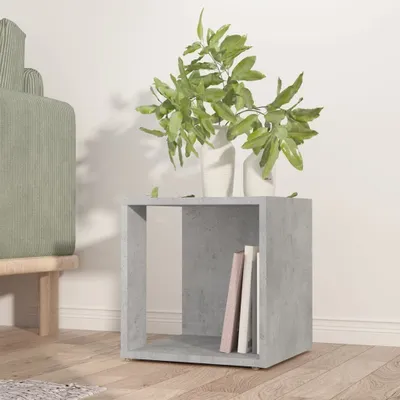 Produktbild von The Living Store Beistelltisch Betongrau 33x33x34,5 cm Holzwerkstoff