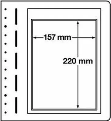Produktbild von LEUCHTTURM Blankoblätter, 1er Einteilung, für ETBs