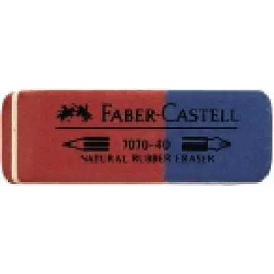 Produktbild von FABER-CASTELL Kautschuk Kombi Radierer 7070 40 rot / blau