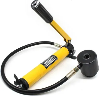 Image de Perforateur hydraulique pour tôle - SYK-15 - Pression 15 t - Plage de perforation 16–101 mm - Kit de perforateurs - Jaune
