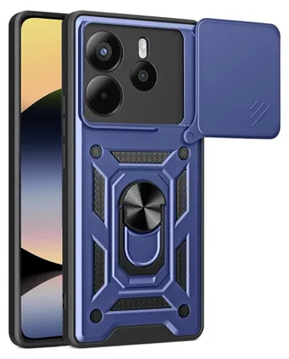 Produktbild von Techsuit - CamShield Series Hülle für Xiaomi Redmi Note 14 4G (164,84 × 78,15 × 8,16 mm) - blau