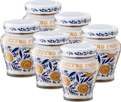 Produktbild von ZENZERO FABBRI 1905 6x230g Ingwer-Stücke aus Italien eingelegt und halb-kandiert in Sirup - ohne Aroma- Farb- & Konservierungsmittel