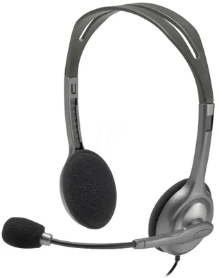 Produktbild von Logitech H111, Kabelgebunden, Büro/Callcenter, 20 - 20000 Hz, 74 g, Kopfhörer, Schwarz