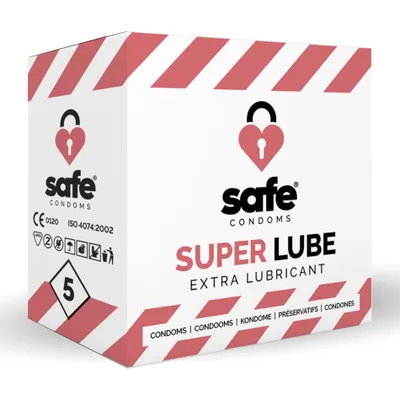 Obrázok produktu pre Kondómy SAFE s extra lubrikantom Superlube
