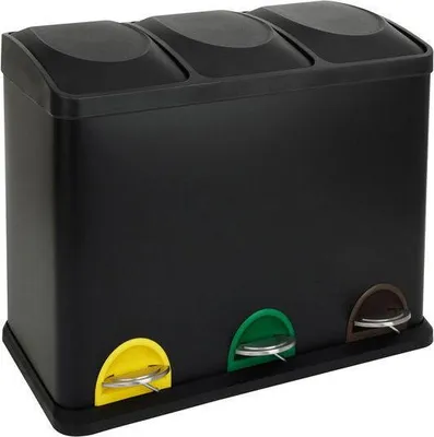 Image de TORO Poubelle assortie noir 45 l