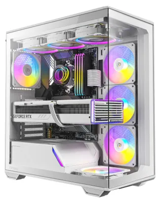 Obrázok produktu pre Antec C3, Midi Tower, PC, Biela, ATX, ITX, micro ATX, Sklo, Plast, Oceľ, 16 cm