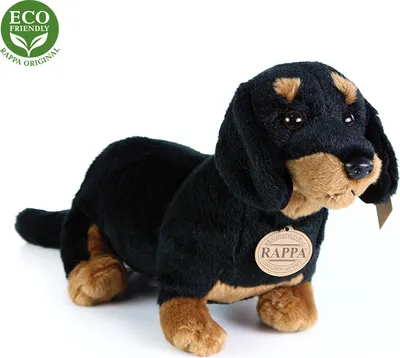 Zdjęcie produktu dla Rappa Pluszowy pies jamnik siedzący 30 cm ECO-FRIENDLY