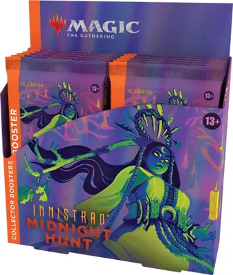 Produktbild von Innistrad: Midnight Hunt - Collector Booster Display (12 Booster) - englisch