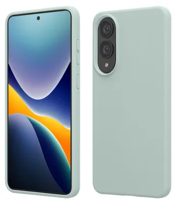 Produktbild von kwmobile Handyhülle für Samsung Galaxy S25 Edge Hülle - Case Silikon - Kabelloses Laden - Schutzhülle Cover in Cool Mint