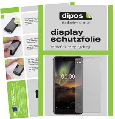 Produktbild von 6x Schutzfolie für Nokia 6.1 2018 matt Displayschutzfolie Folie Display Schutz