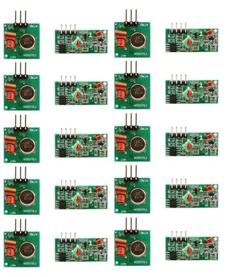 Image de 10 modules récepteurs et émetteurs de 433 MHz pour applications sans fil