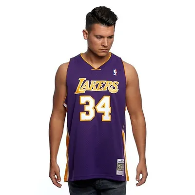 Obrázek produktu pro Basketbalový dres Mitchell & Ness Los Angeles Lakers #34 Shaquille O'Neal purple Swingman Jersey - L