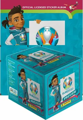 Produktbild von Panini - EURO 2020 Preview - Sammelsticker - 1 Premium Display (120 Tüten) + 1 Album