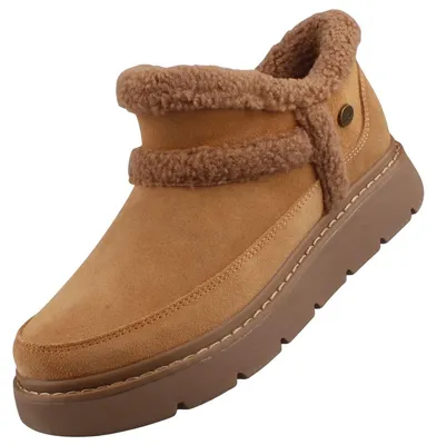 Image de Skechers Damen Leder Stiefelette Hellbraun Keepsakes Lite – Winter Snug 114895/CSNT