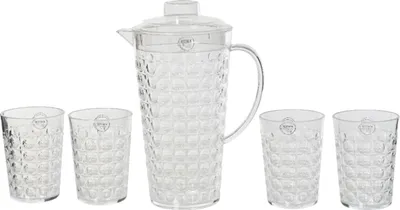Produktbild von Decoris Kunststoff Glasset mit Karaffe 5-tlg.